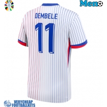 France Ousmane Dembele #11 Replica Away Shirt Euro 2024 Short Sleeve